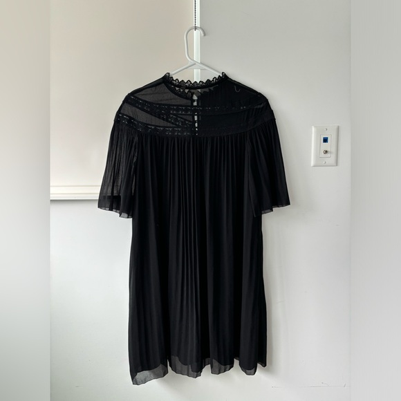 Aritzia wilfred black bohemian/vintage vibe black dress - xs - Picture 2 of 3